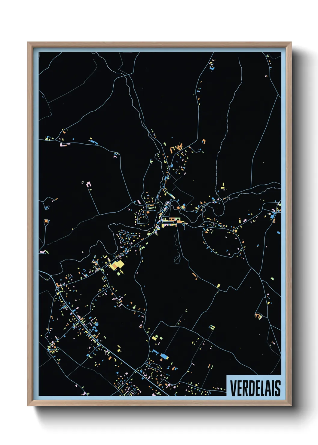 Une affiche de carte sur Verdelais