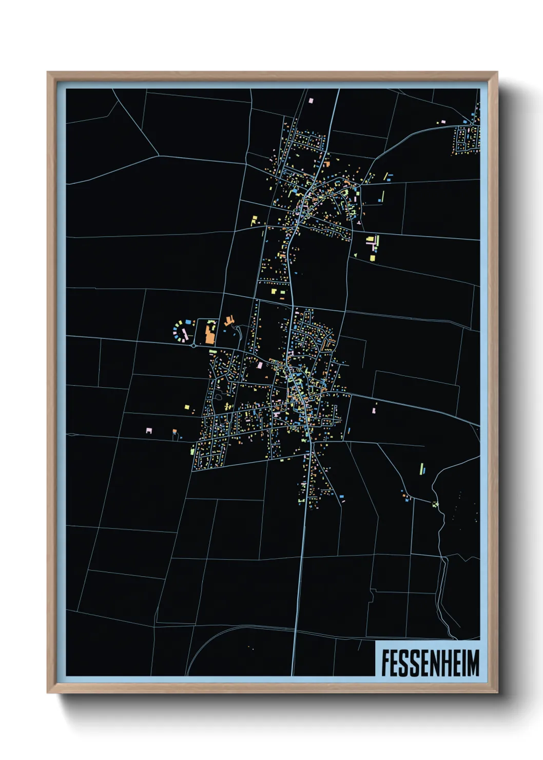 Une affiche de carte sur Fessenheim