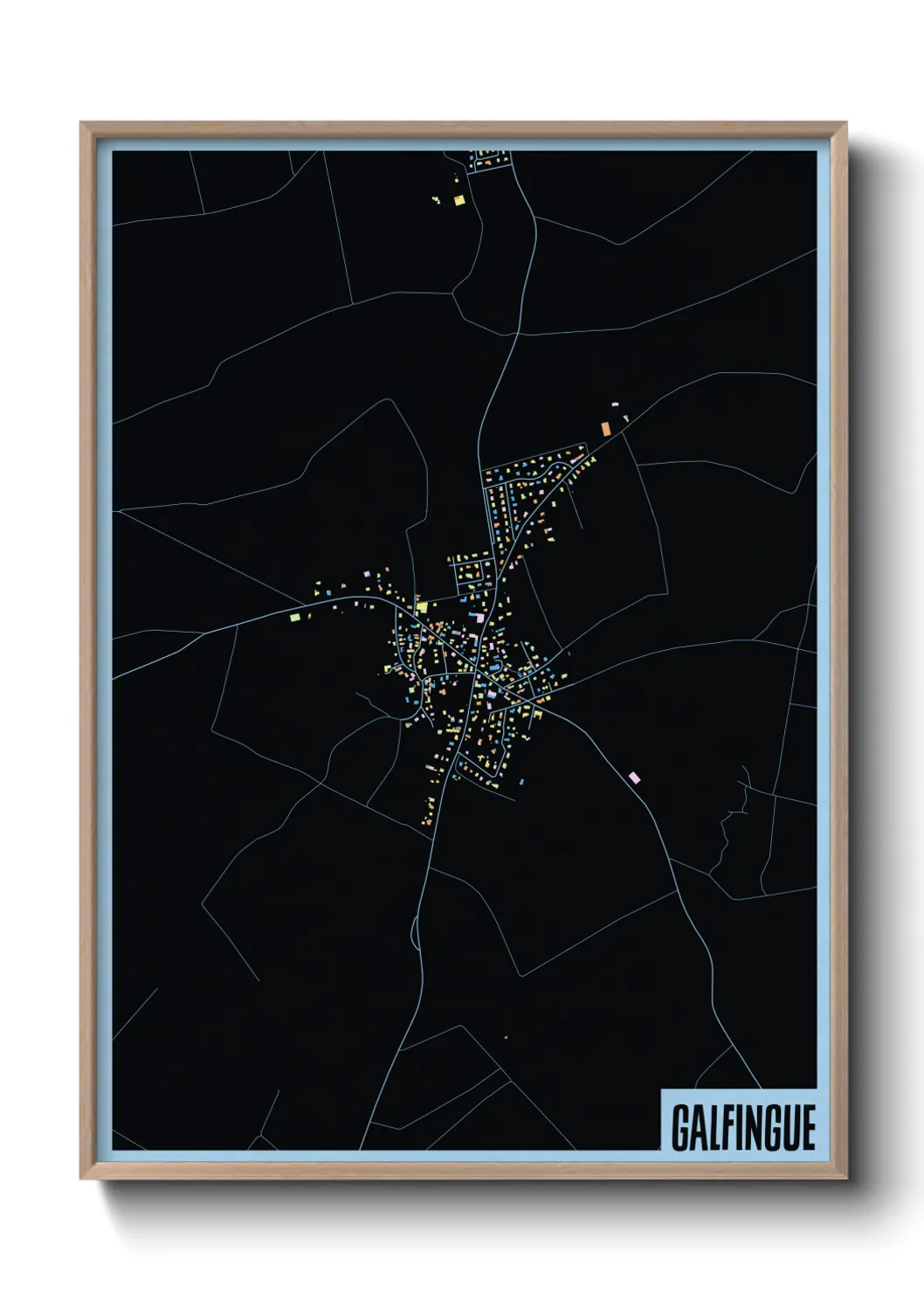 Une affiche de carte sur Galfingue