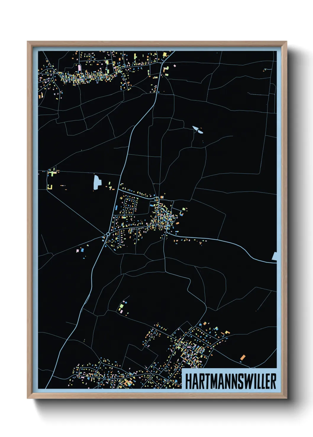 Une affiche de carte sur Hartmannswiller