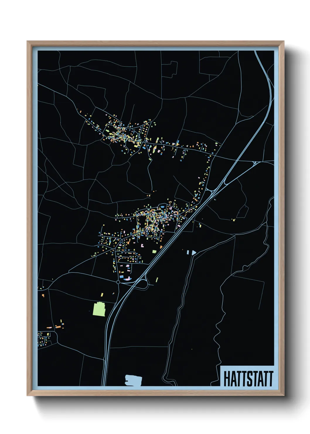 Une affiche de carte sur Hattstatt