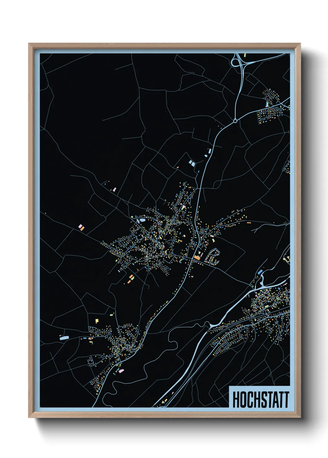 Une affiche de carte sur Hochstatt