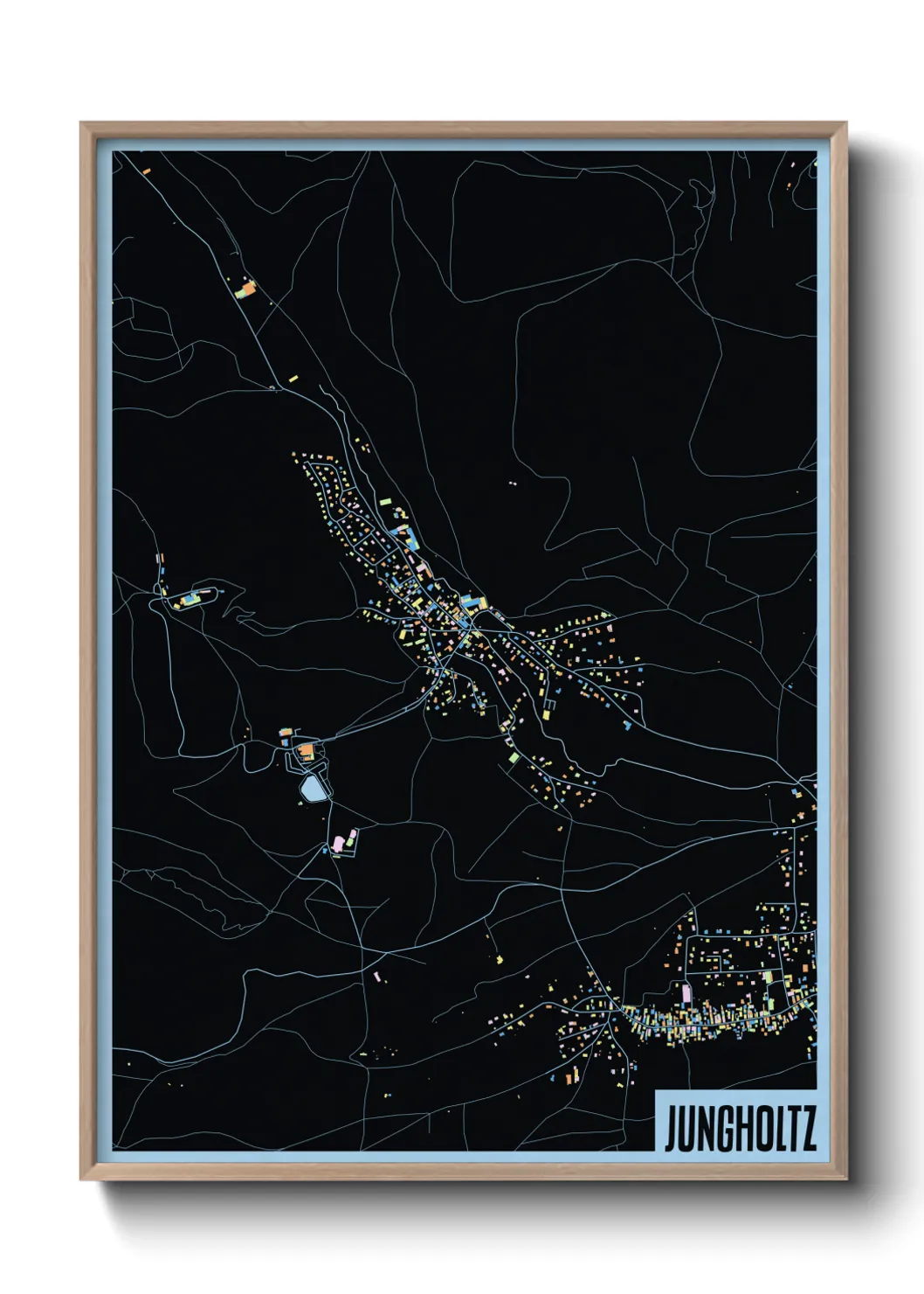 Une affiche de carte sur Jungholtz