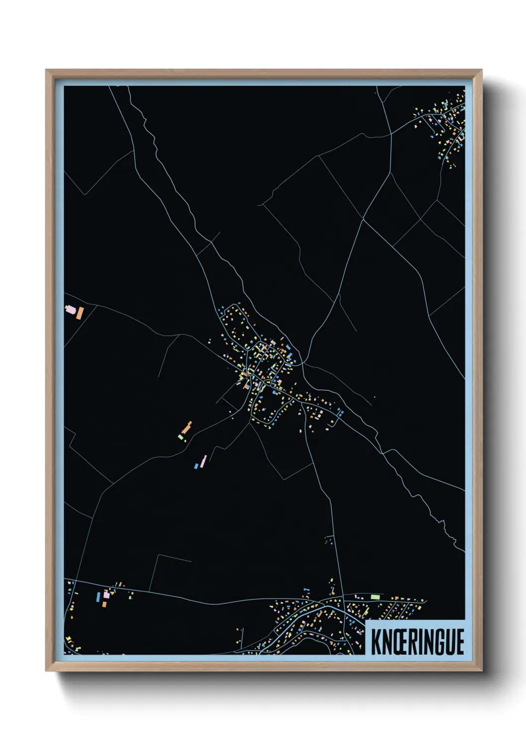 Une affiche de carte sur Knœringue