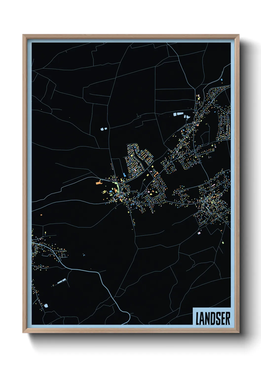 Une affiche de carte sur Landser