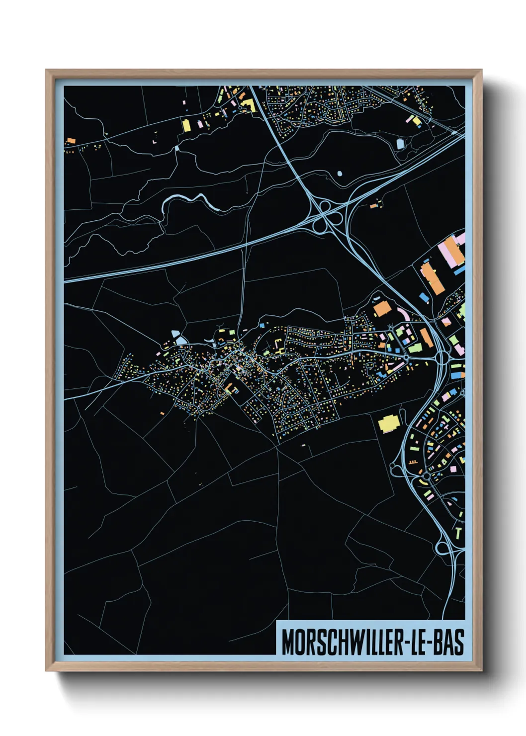 Un poster carteMorschwiller-le-Bas