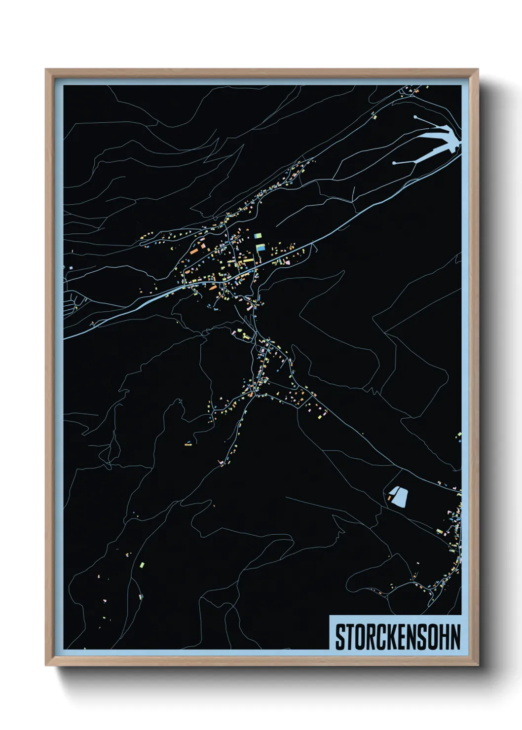 Une affiche de carte sur Storckensohn