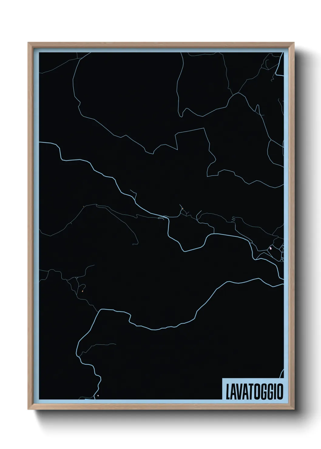 Une affiche de carte sur Lavatoggio