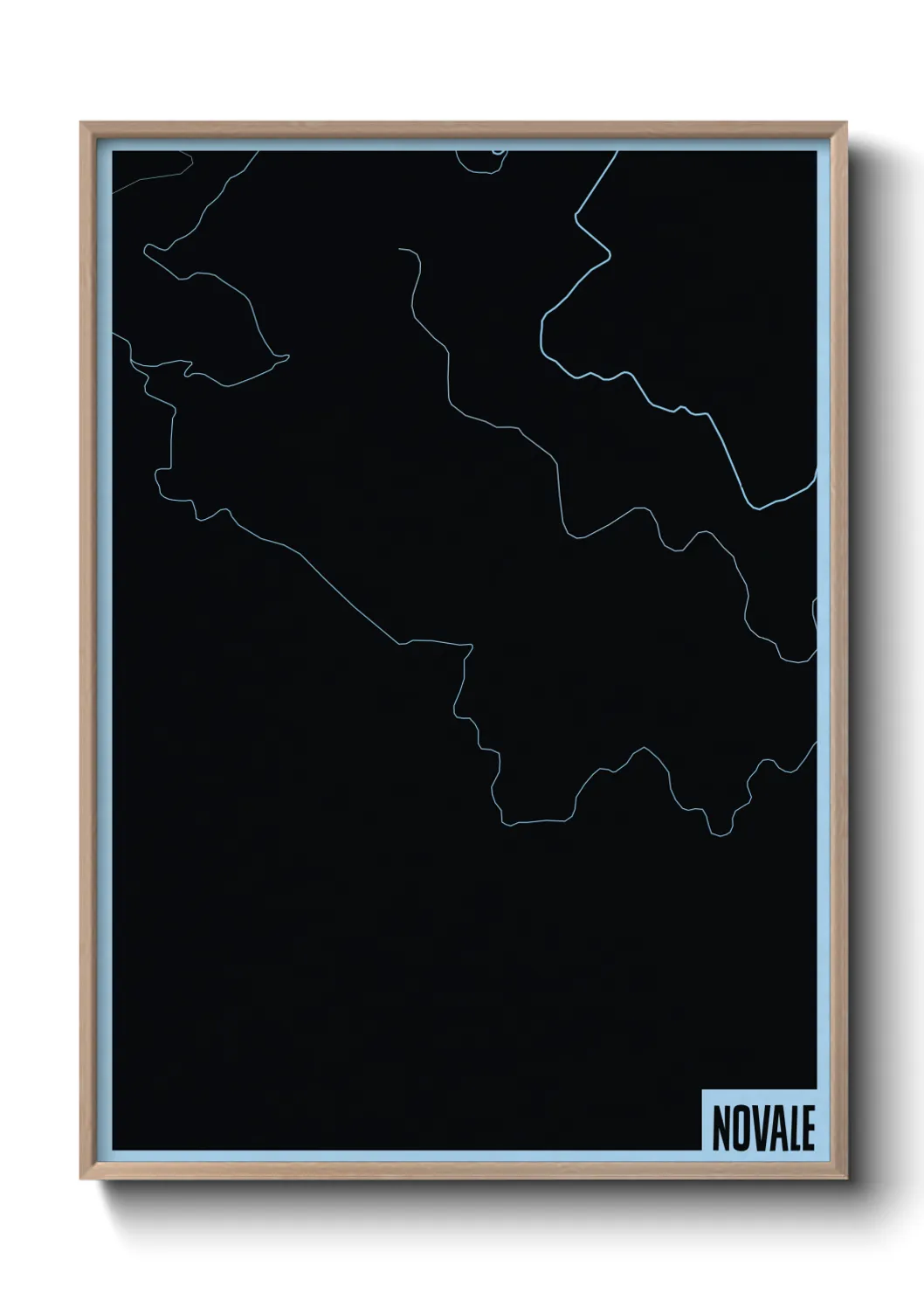 Une affiche de carte sur Novale