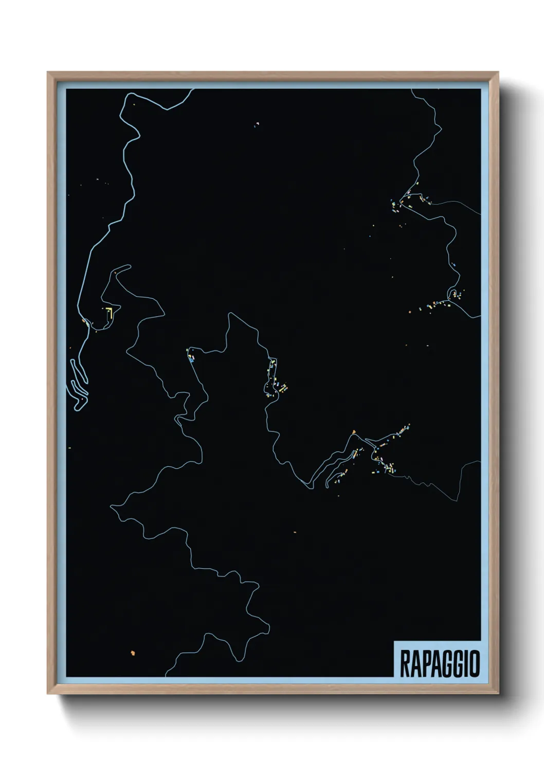 Une affiche de carte sur Rapaggio