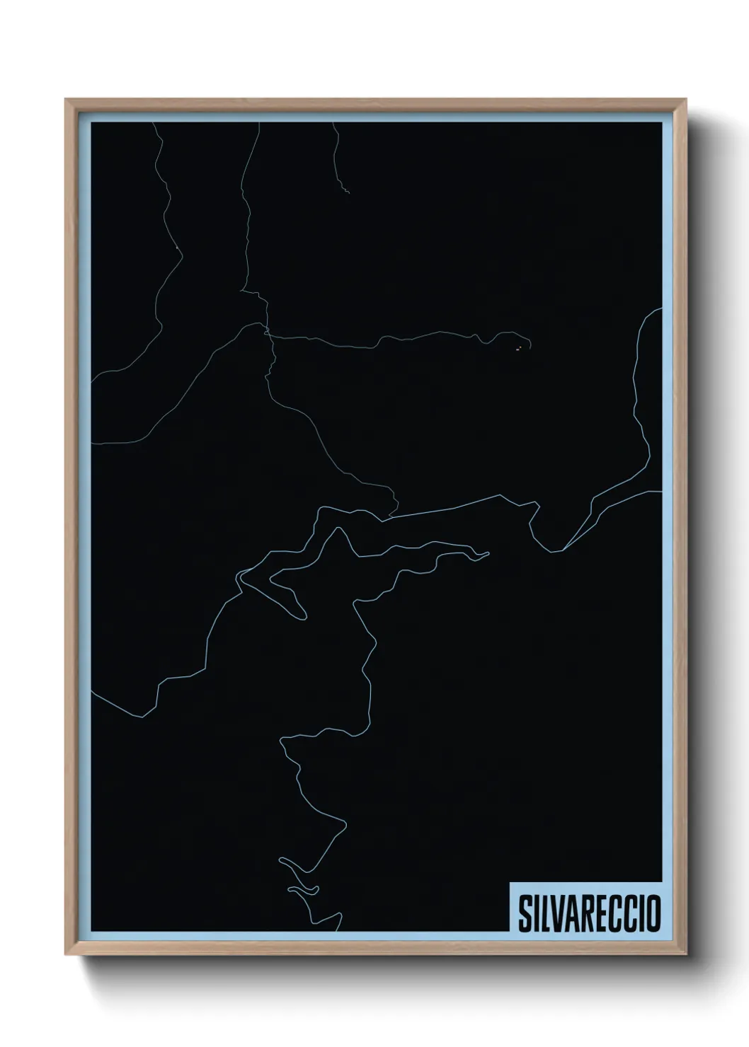 Une affiche de carte sur Silvareccio