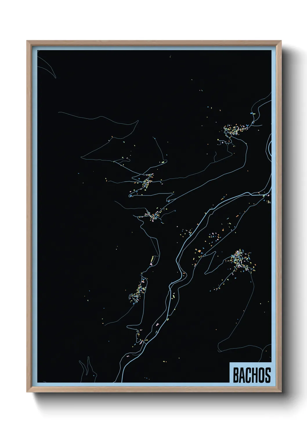 Une affiche de carte sur Bachos