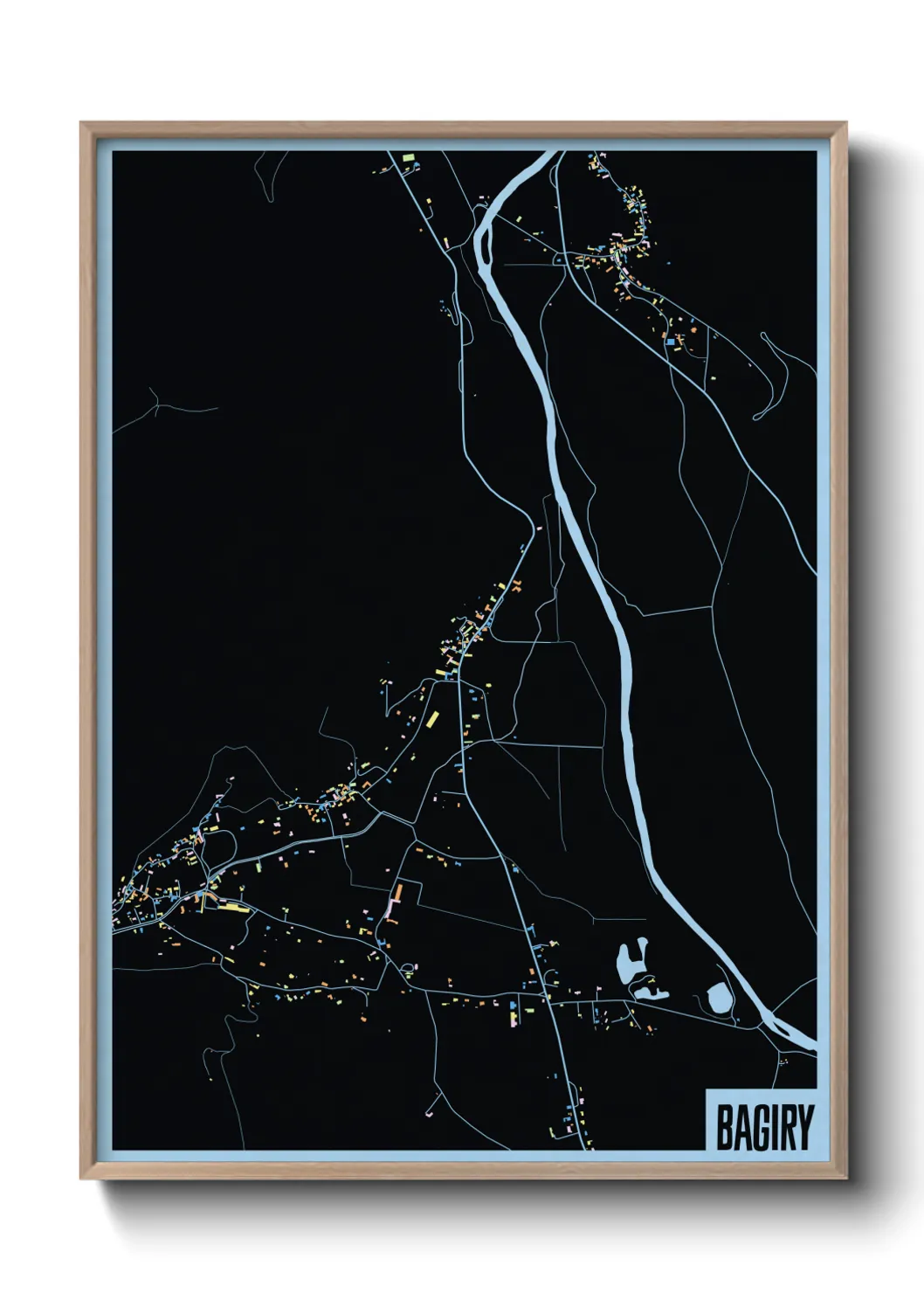 Une affiche de carte sur Bagiry