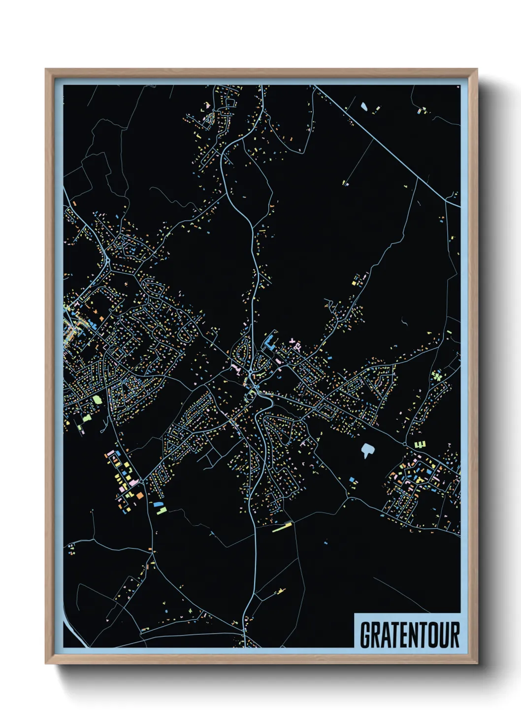 Une affiche de carte sur Gratentour