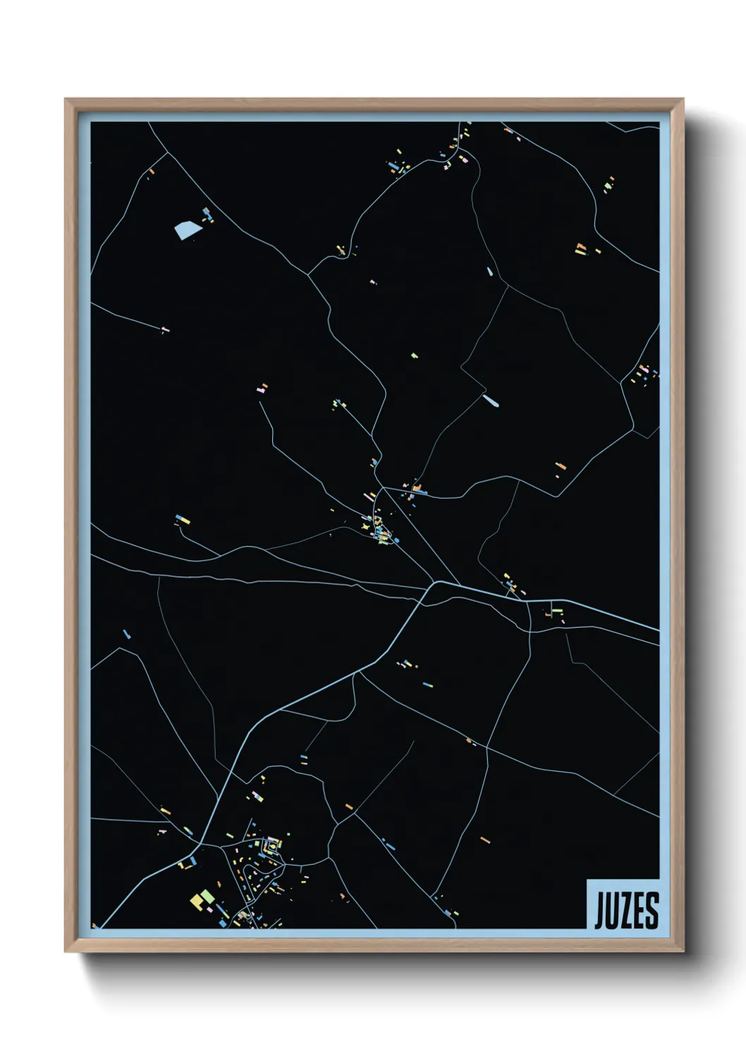 Une affiche de carte sur Juzes