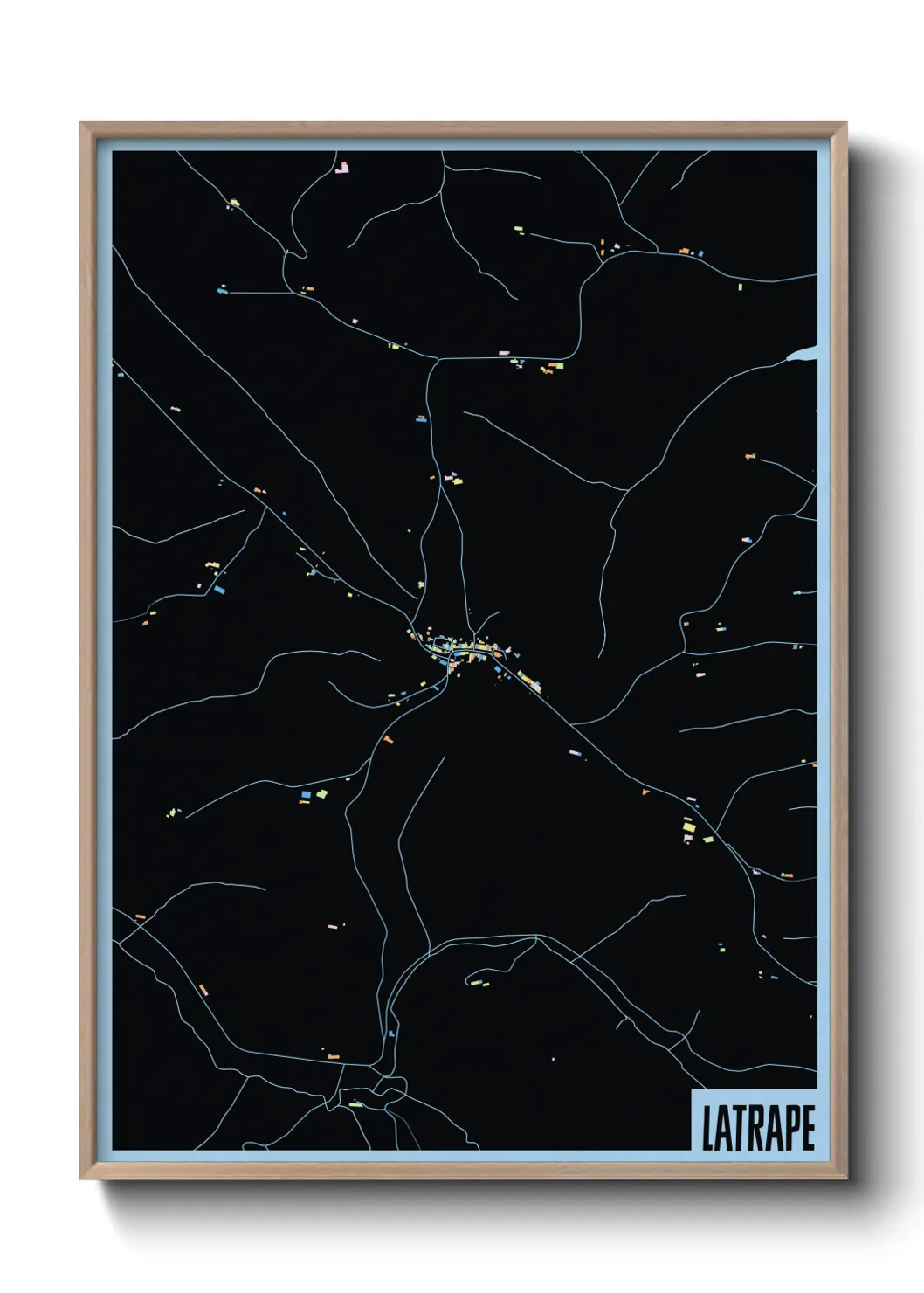 Une affiche de carte sur Latrape