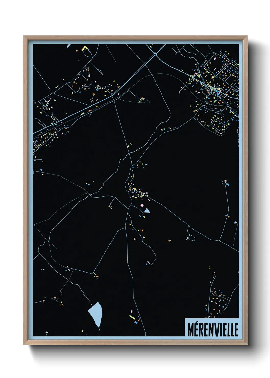 Une affiche de carte sur Mérenvielle