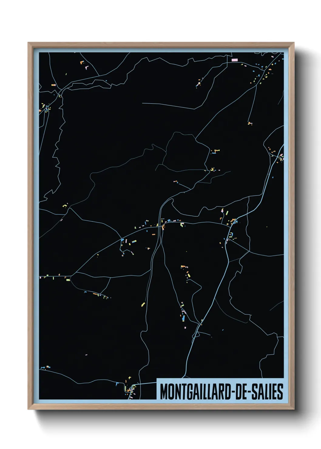 Un poster carteMontgaillard-de-Salies