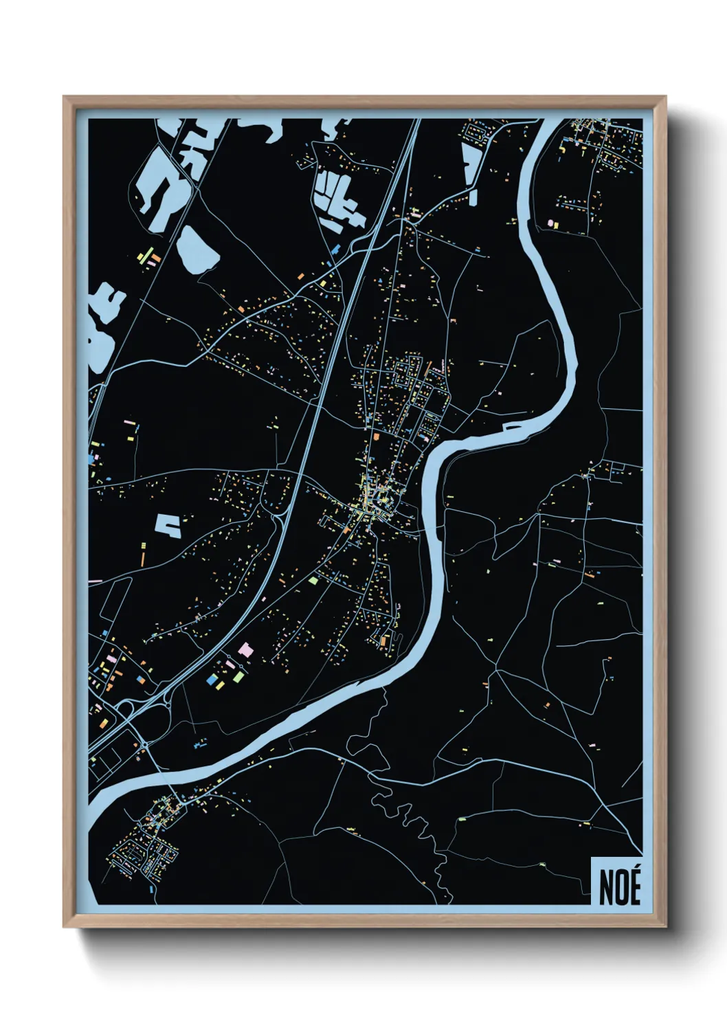 Une affiche de carte sur Noé