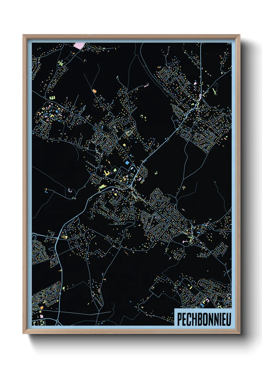 Un poster cartePechbonnieu