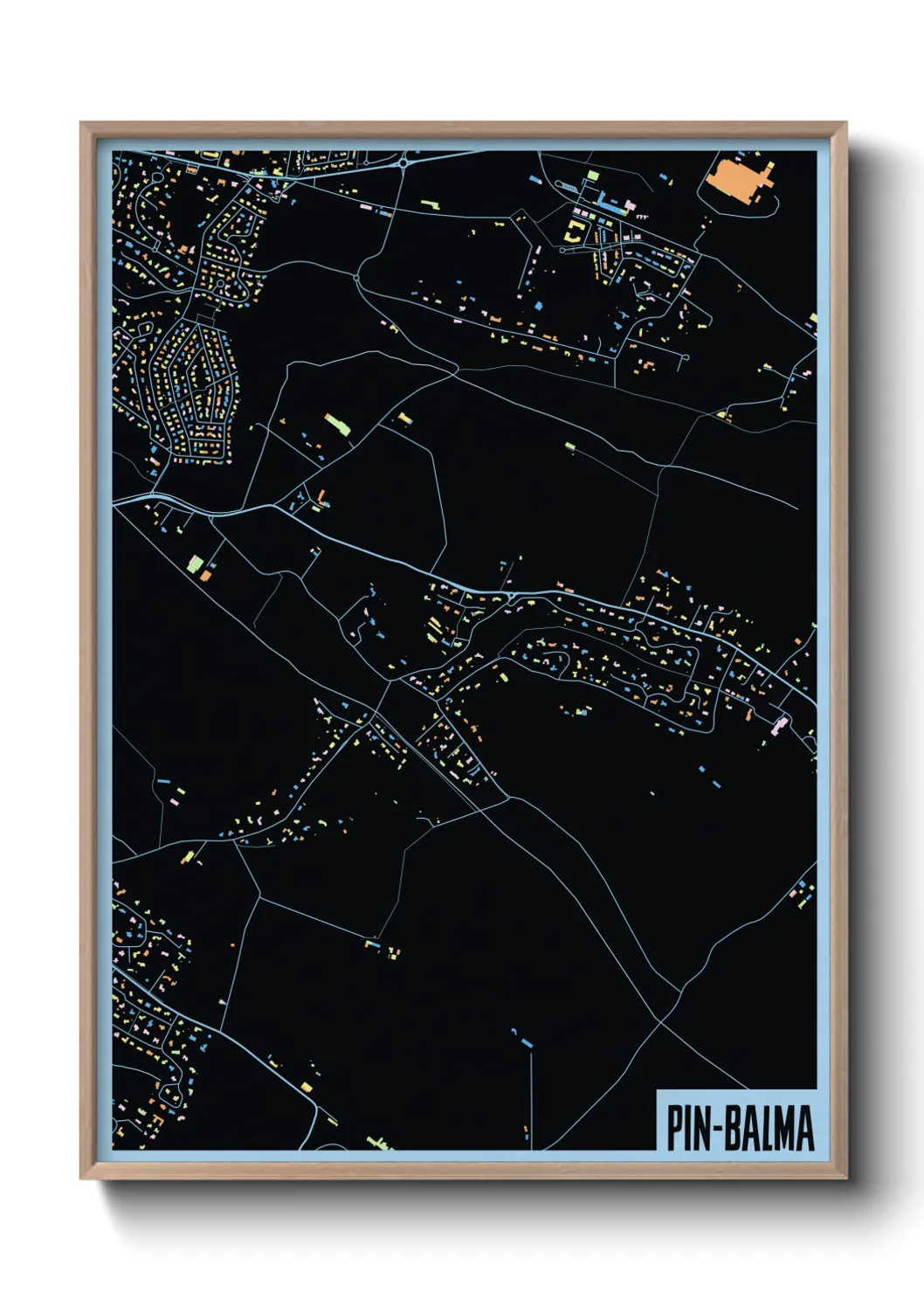 Une affiche de carte sur Pin-Balma