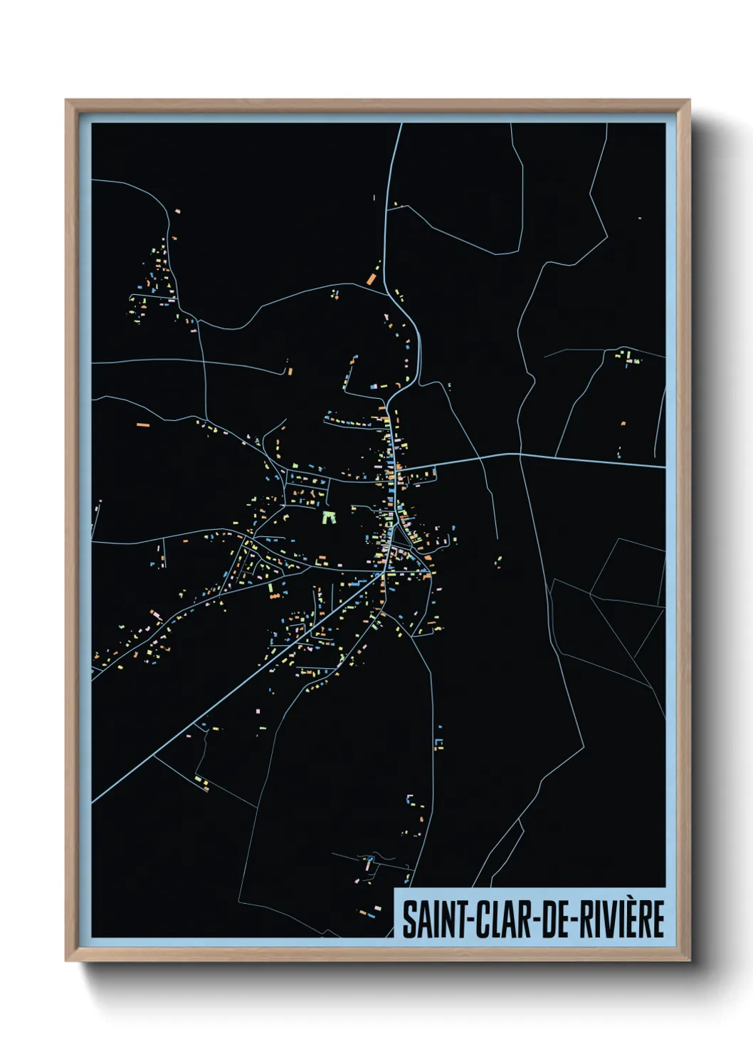 Un poster carteSaint-Clar-de-Rivière