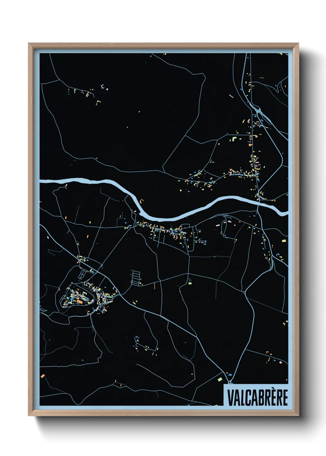 Une affiche de carte sur Valcabrère