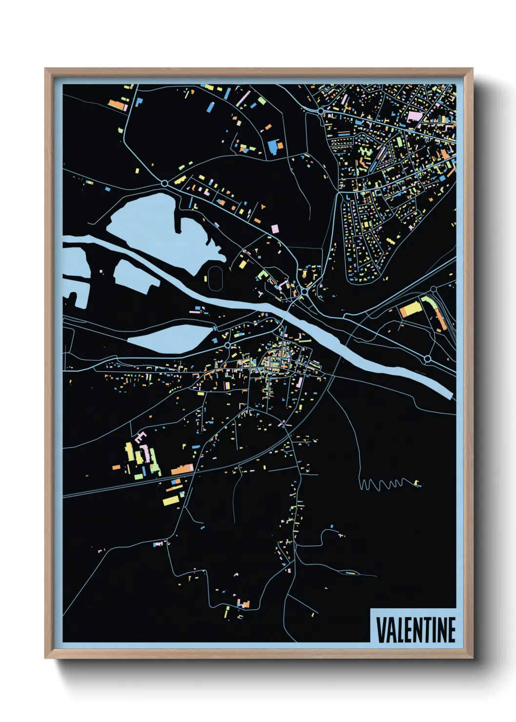 Une affiche de carte sur Valentine