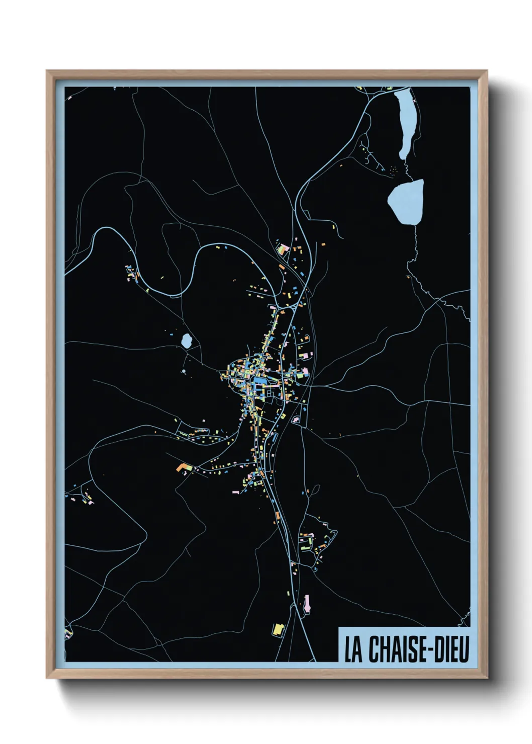 Un poster carteLa Chaise-Dieu