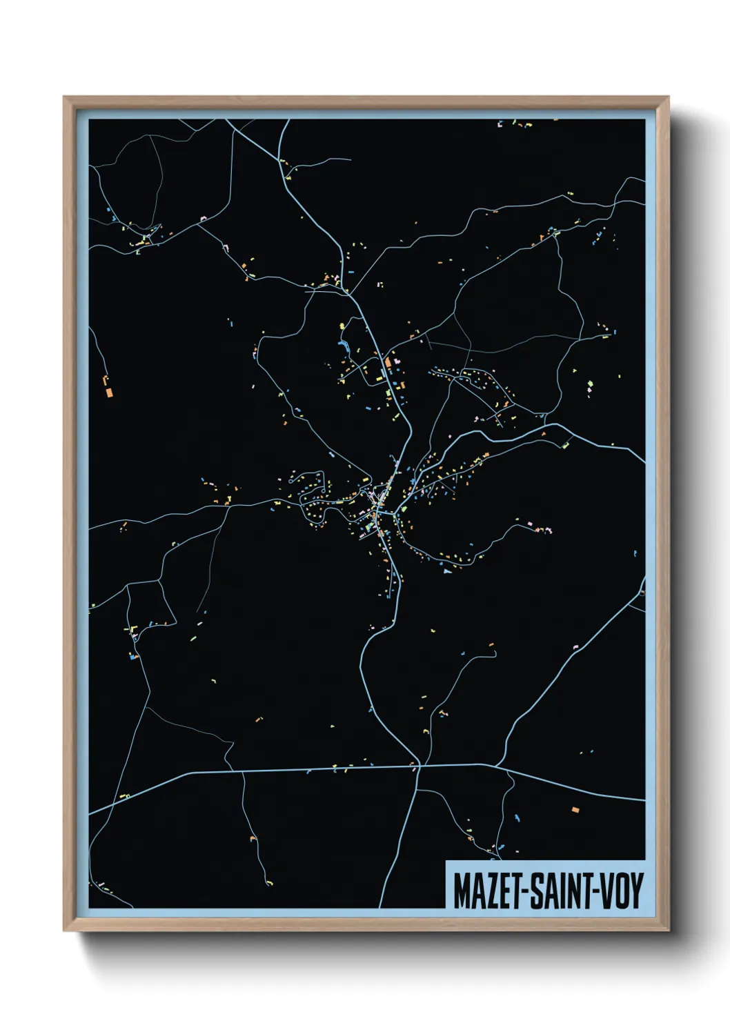 Un poster carteMazet-Saint-Voy