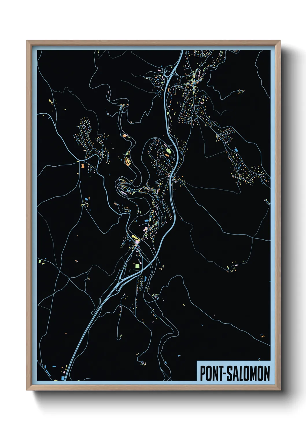 Un poster cartePont-Salomon