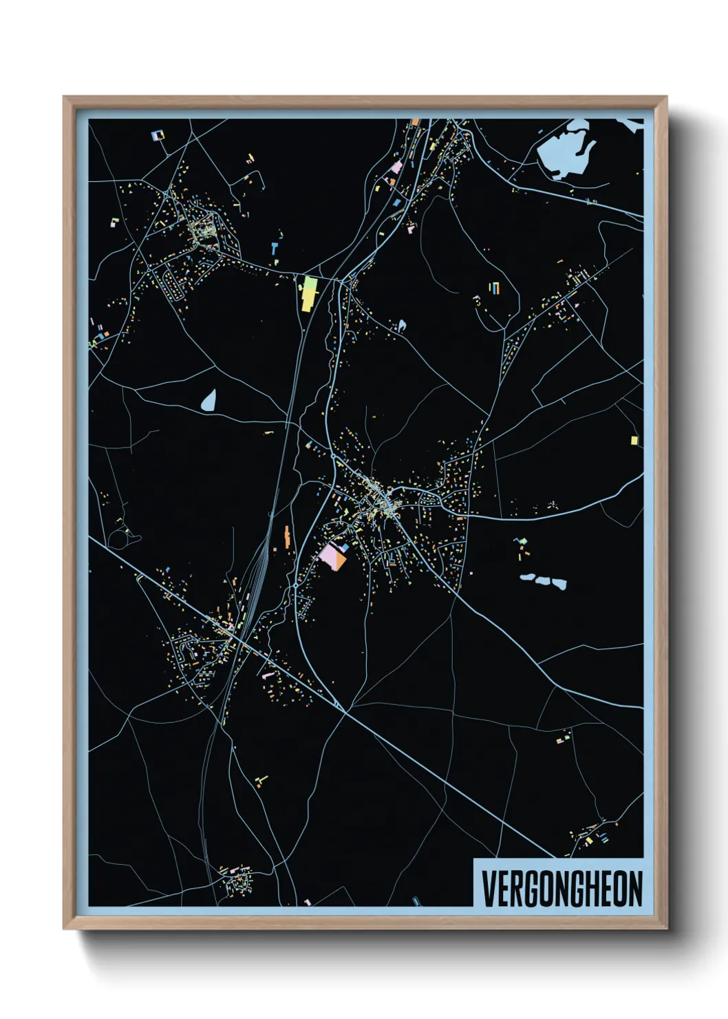 Une affiche de carte sur Vergongheon