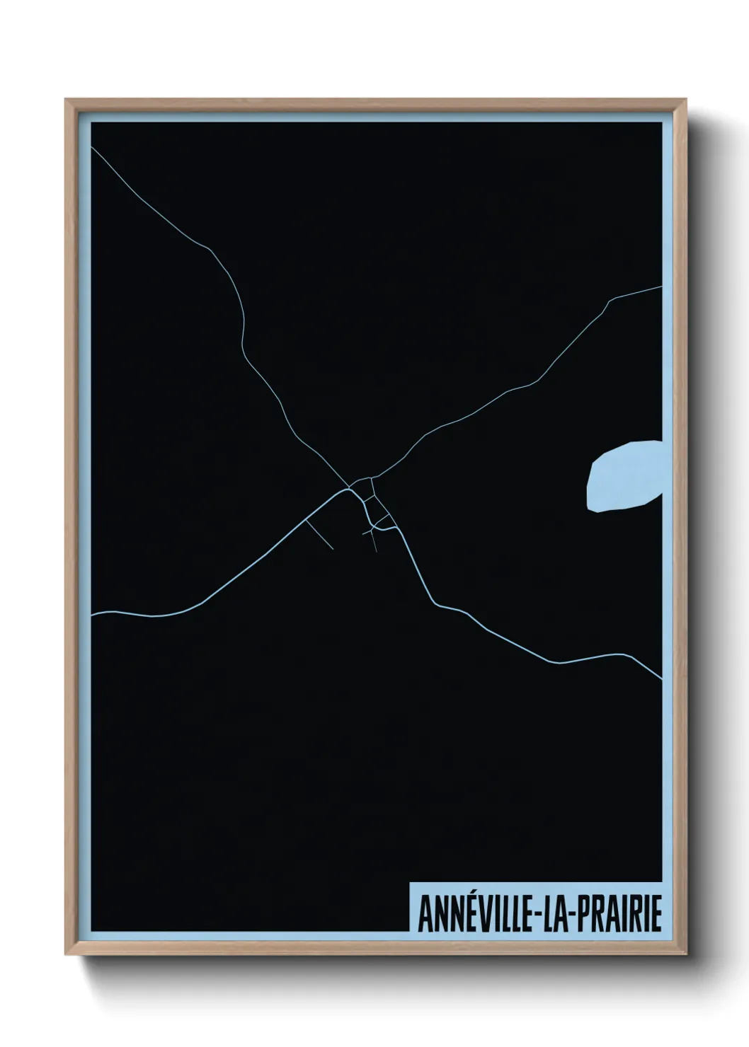 Une affiche de carte sur Annéville-la-Prairie