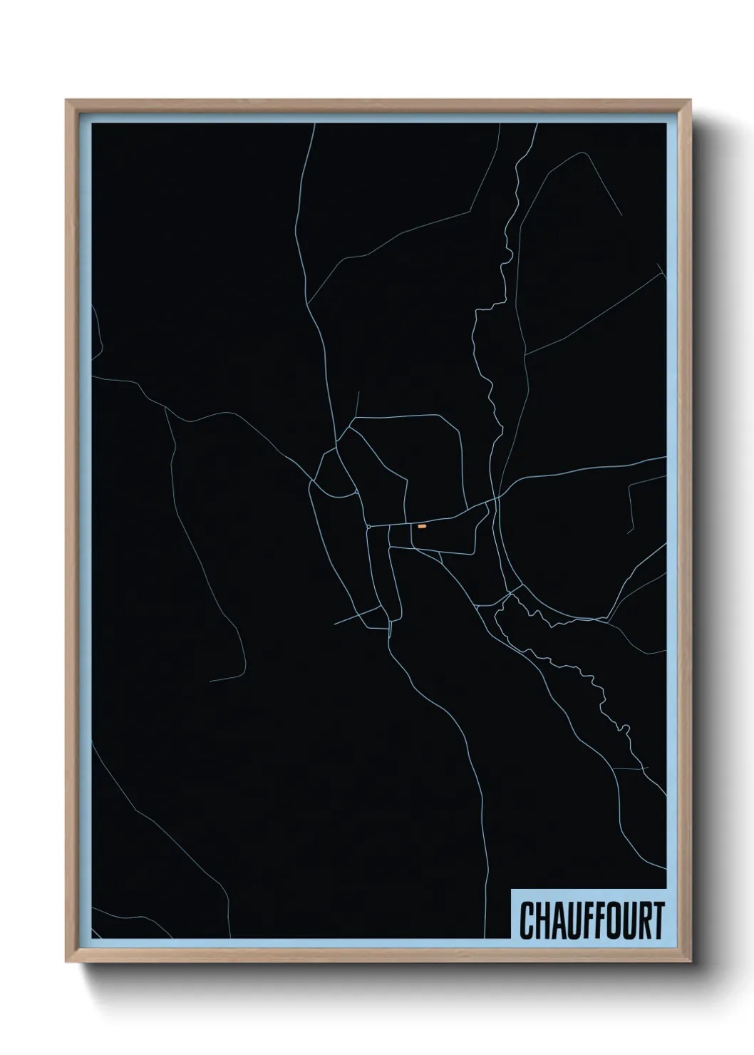 Une affiche de carte sur Chauffourt