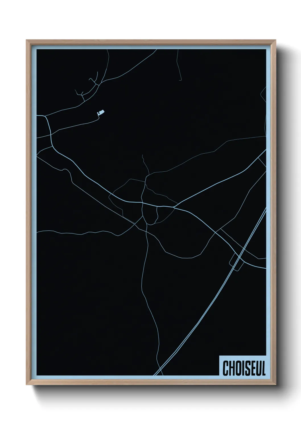 Une affiche de carte sur Choiseul