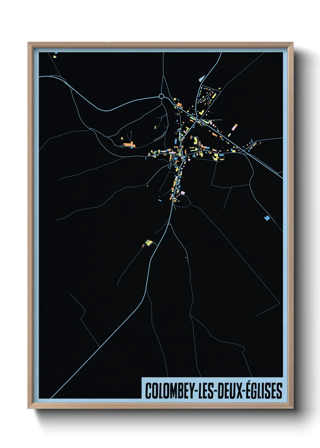 Un poster carteColombey-les-Deux-Églises