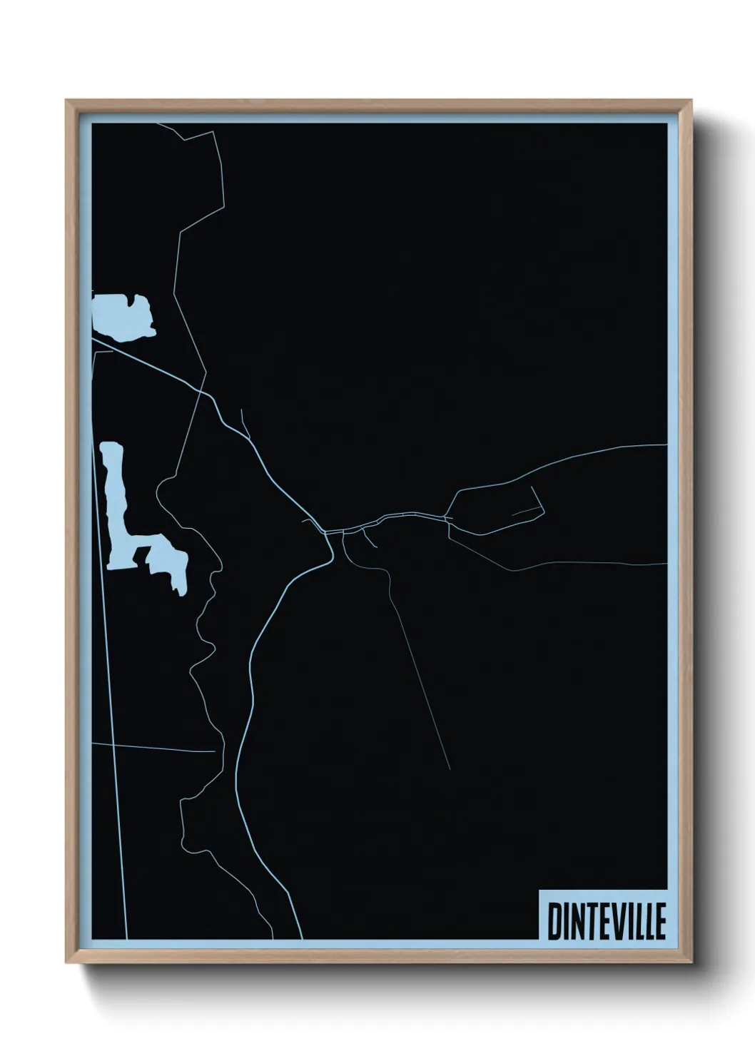 Une affiche de carte sur Dinteville