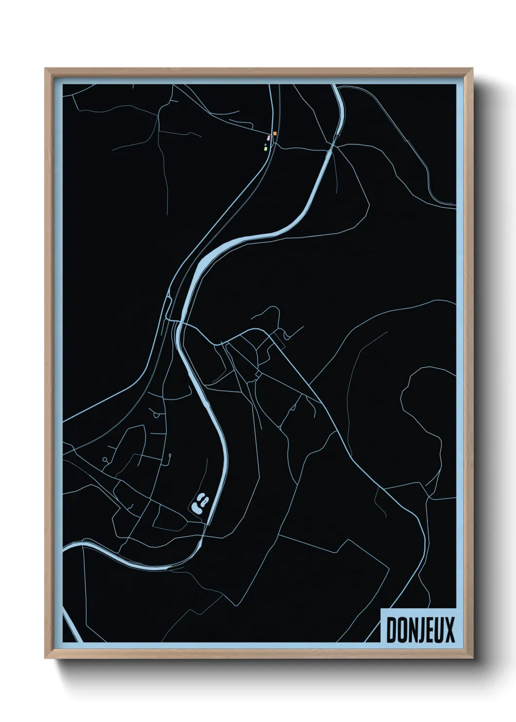 Une affiche de carte sur Donjeux