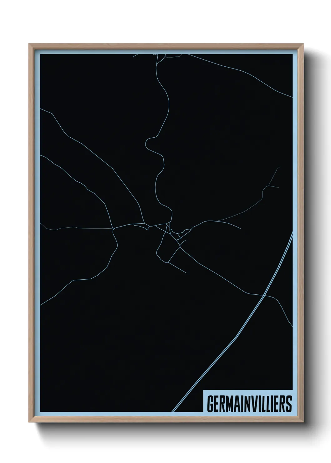 Un poster carteGermainvilliers