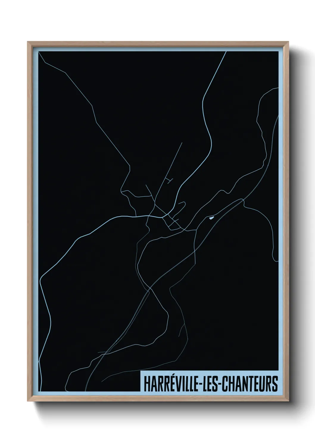 Une affiche de carte sur Harréville-les-Chanteurs