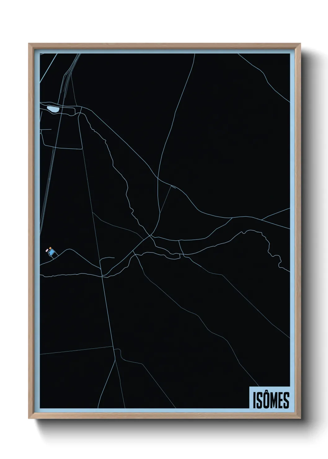 Une affiche de carte sur Isômes