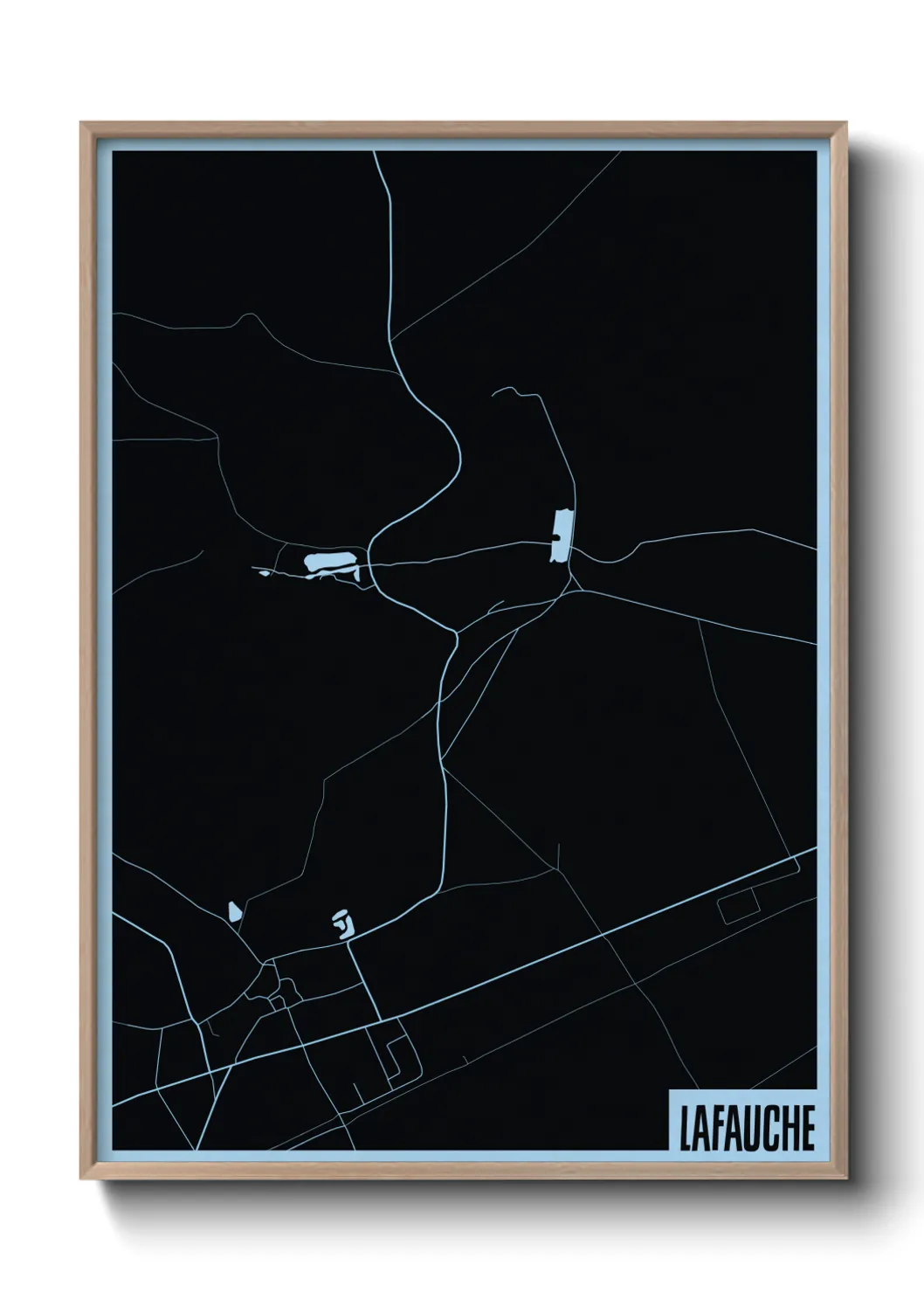 Une affiche de carte sur Lafauche