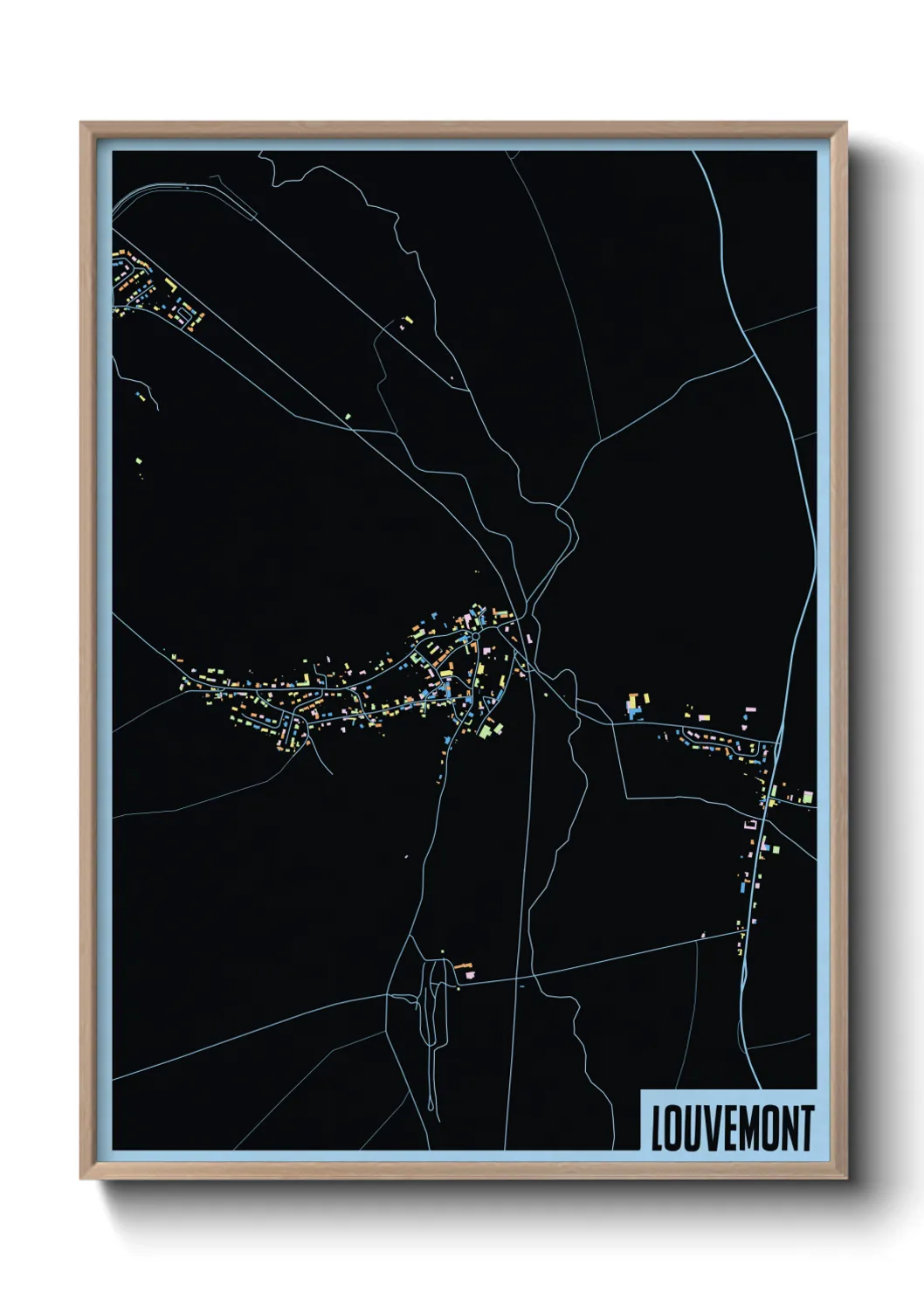 Une affiche de carte sur Louvemont