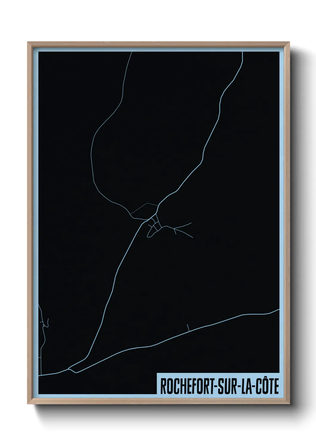 Une affiche de carte sur Rochefort-sur-la-Côte