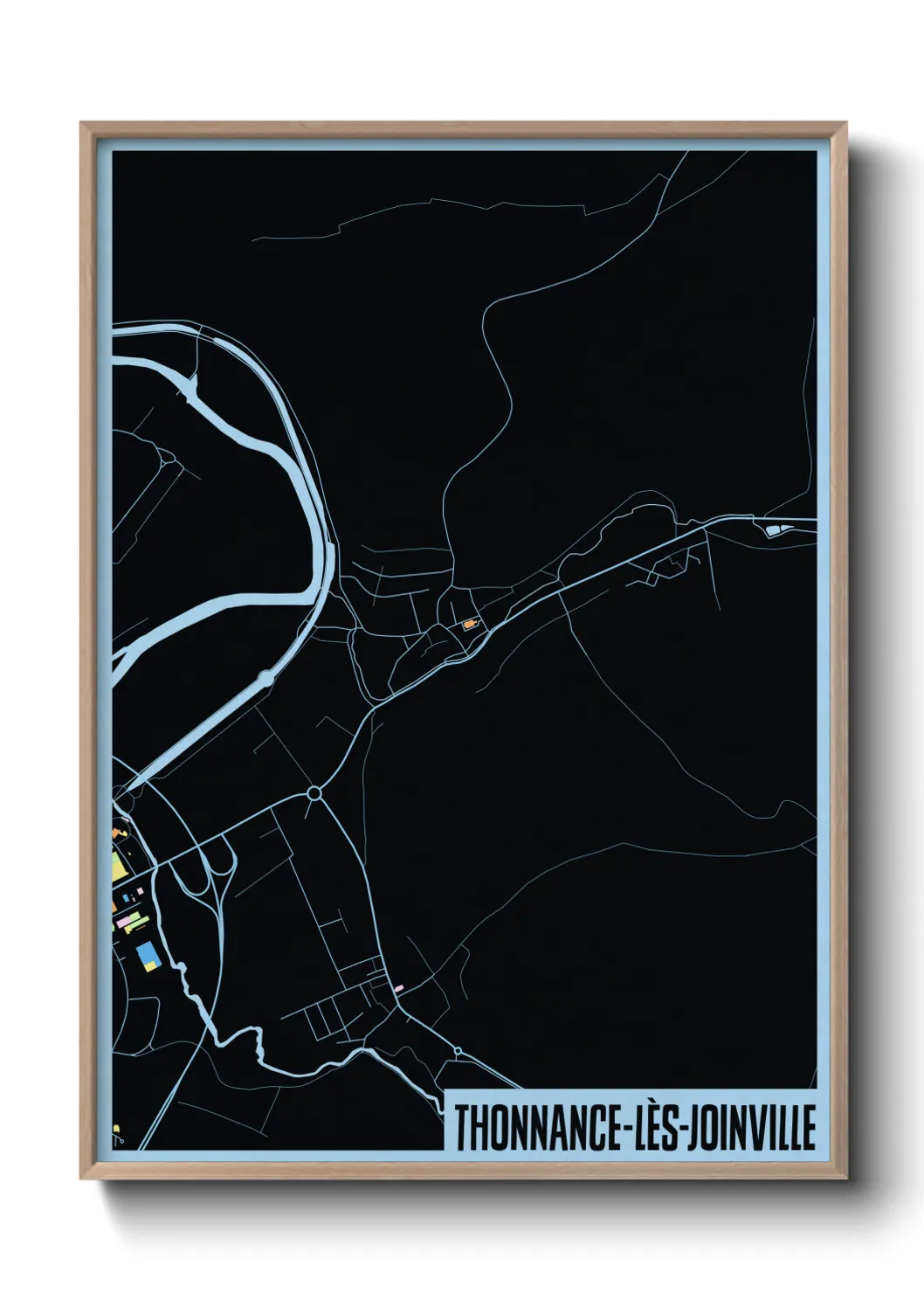 Une affiche de carte sur Thonnance-lès-Joinville