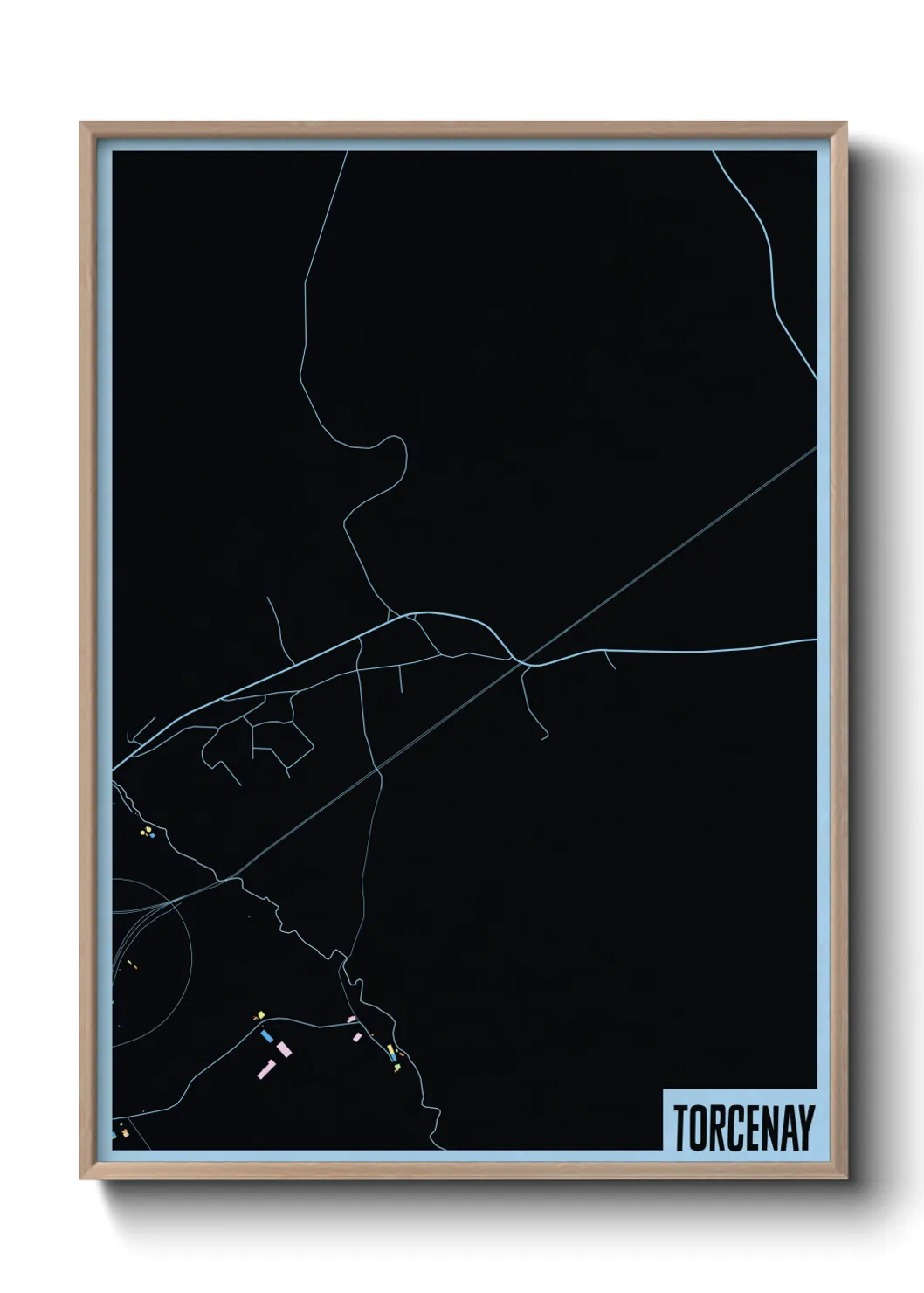 Une affiche de carte sur Torcenay