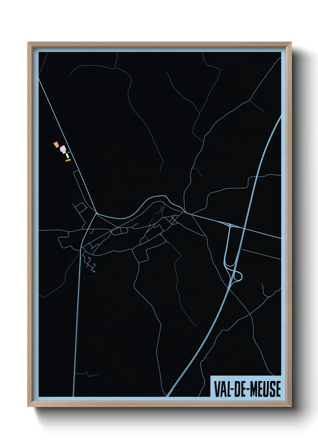 Un poster carteVal-de-Meuse