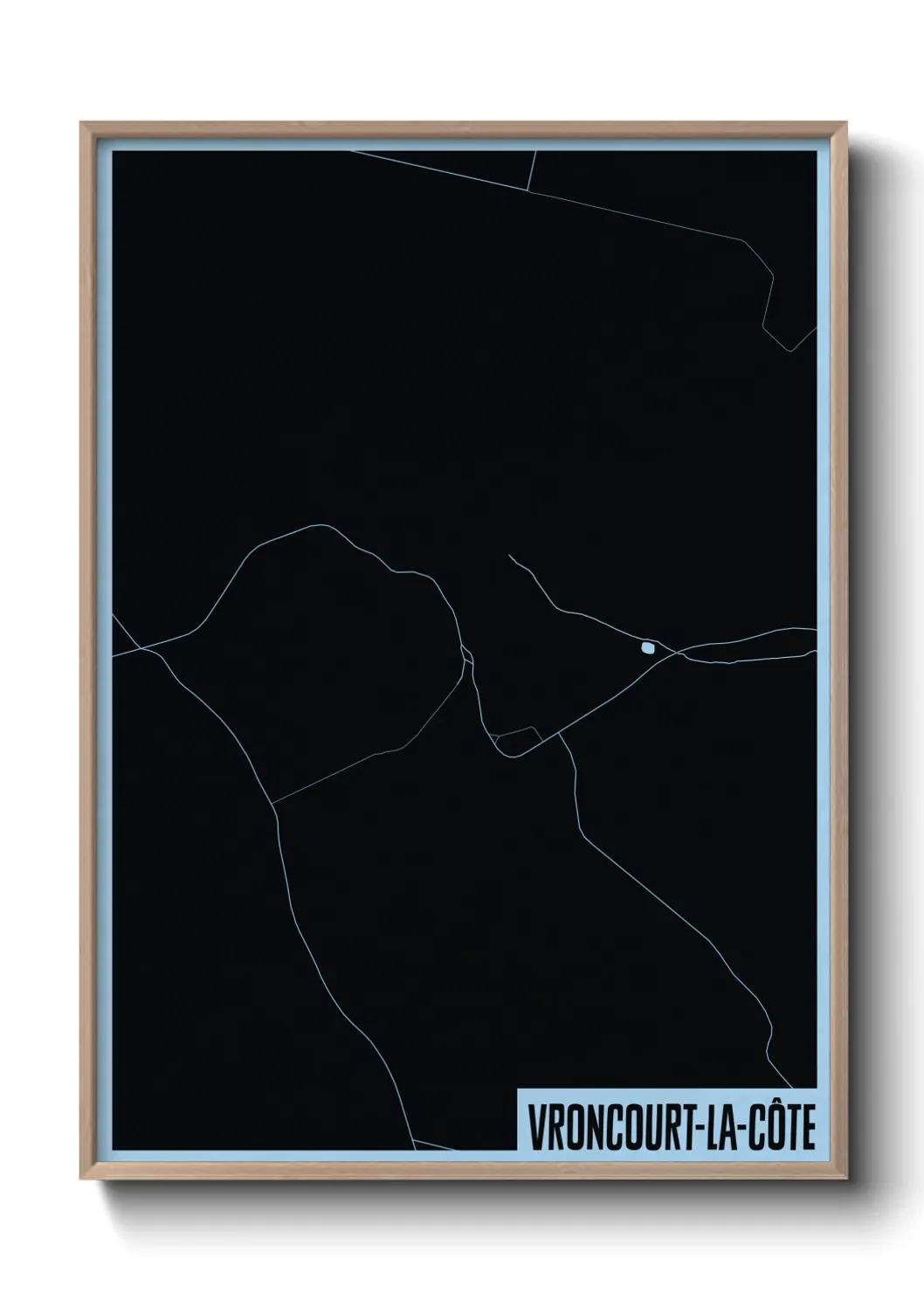 Une affiche de carte sur Vroncourt-la-Côte