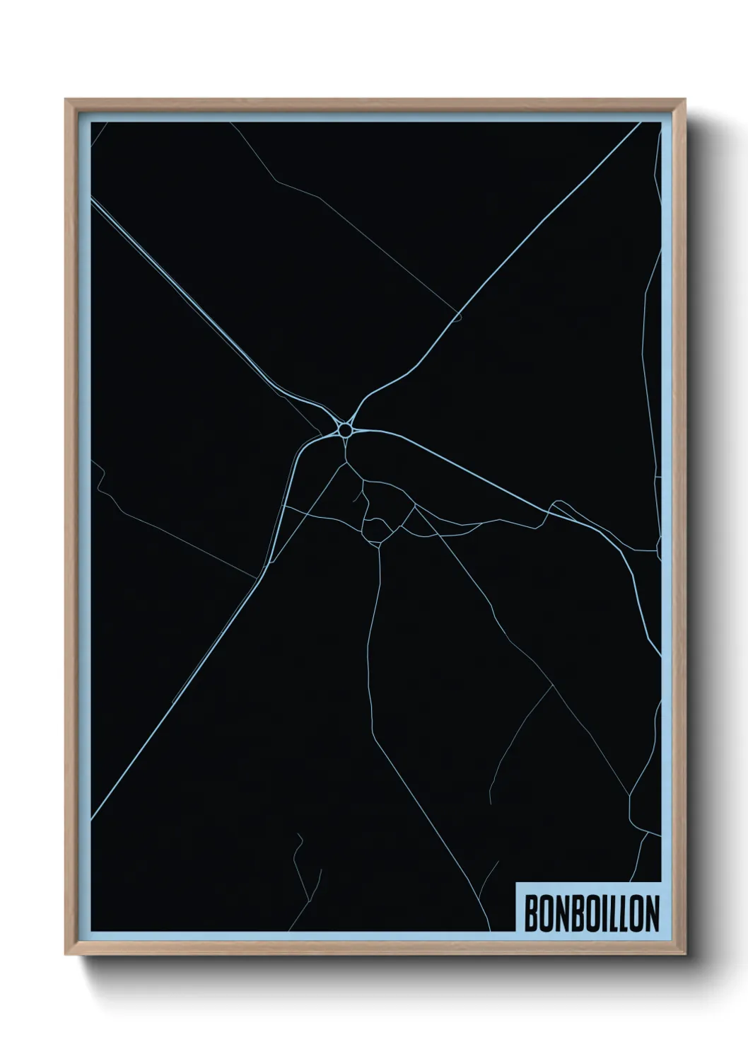 Une affiche de carte sur Bonboillon