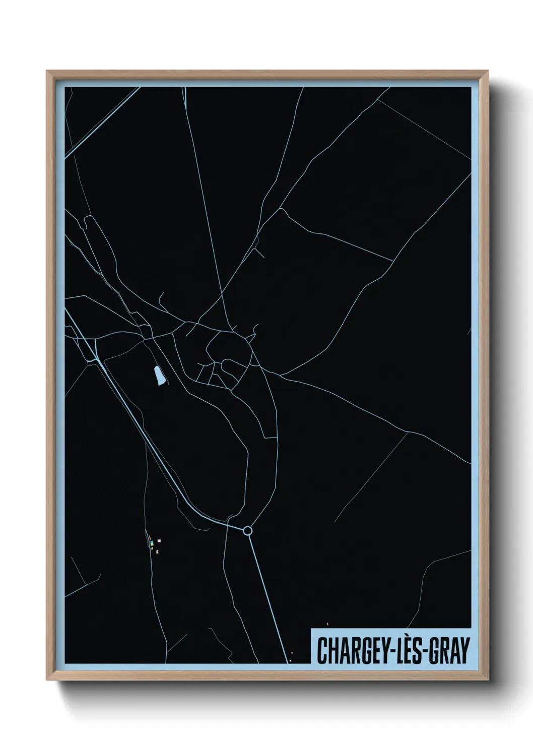 Un poster carteChargey-lès-Gray